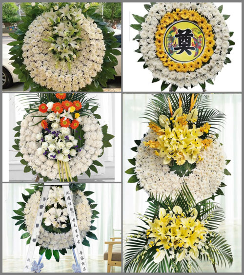 安徽黄山市徽州区岩寺镇洪坑村花圈速递